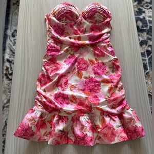 Alamour The Label Strapless Floral Dress- Size S